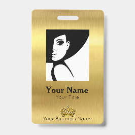 Mitarbeiter Gold ID Ausweis