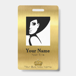 Mitarbeiter-Gold-ID Ausweis