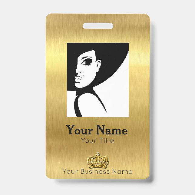 Mitarbeiter Gold ID Ausweis (Vorderseite)