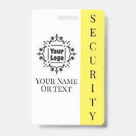 Mitarbeiter-ID des Sicherheitsdienstes mit benutze Ausweis