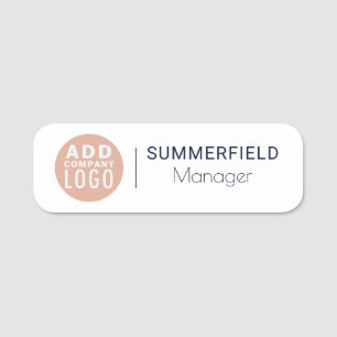 Mitarbeiter-ID des Unternehmens mit benutzerdefini Namensschild