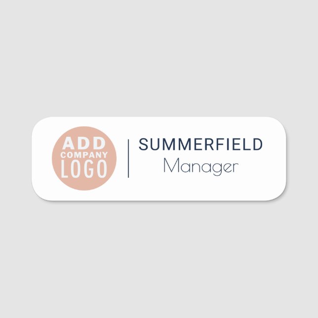 Mitarbeiter-ID des Unternehmens mit benutzerdefini Namensschild (Vorderseite)