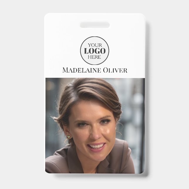 Mitarbeiter-ID-Foto-Abzeichen Ausweis (Vorderseite)