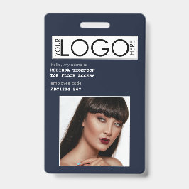 Mitarbeiter-ID Foto Company Identification Blue Ausweis