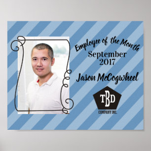 Mitarbeiter in der benutzerdefinierten Farbe des M Poster