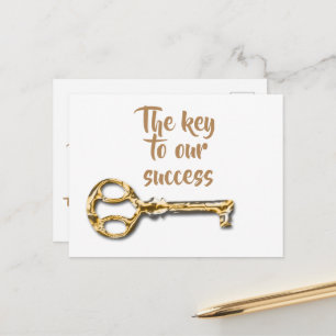 Mitarbeiter-Kunde Vielen Dank Postkarte