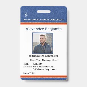 Mitarbeiter-Logo-Foto-ID-Name Benutzerdefiniert Ausweis