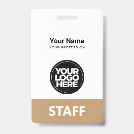 Mitarbeiter-Logo-Tag vorne und hinten Ausweis