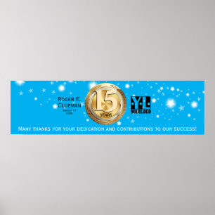 Mitarbeiter-Meilenstein Jahrestag Unterzeichnung B Poster