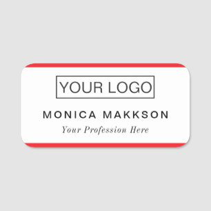 Mitarbeiter mit benutzerdefinierten Logos Magnetic Namensschild
