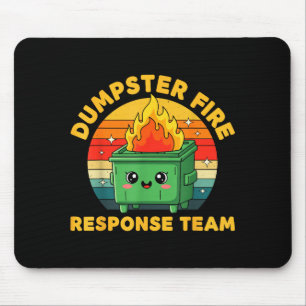 Mitarbeiter-Müllcontainer-Feuer-Reaktionsteam häss Mousepad