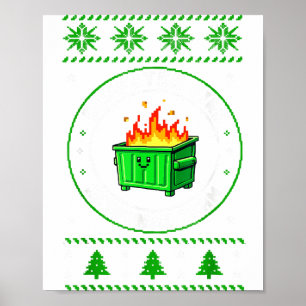 Mitarbeiter-Müllcontainer-Feuer-Response-Team-Häss Poster