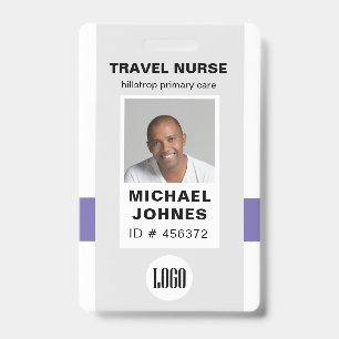 Mitarbeiter-Nurse-Foto und Logo-Name-Badge Ausweis