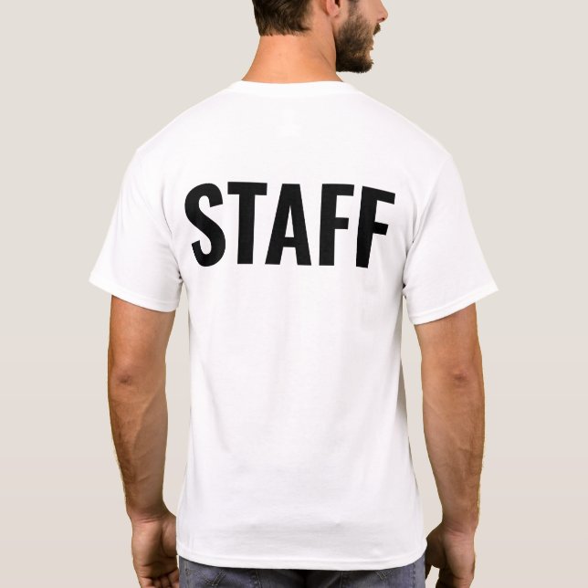 Mitarbeiter Personalisiert Mitarbeiter Unternehmen T-Shirt (Rückseite)