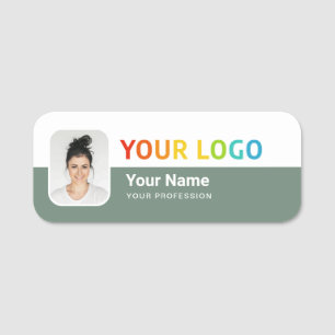 Mitarbeiter-Pin-Name-Tag oder Magnetisch mit Logo, Namensschild