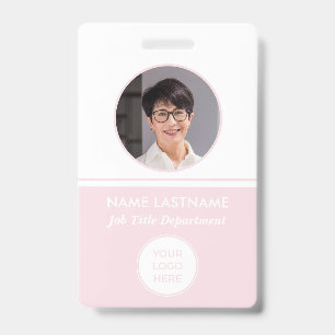 Mitarbeiter Pink Logo ID-Ausweis Ausweis