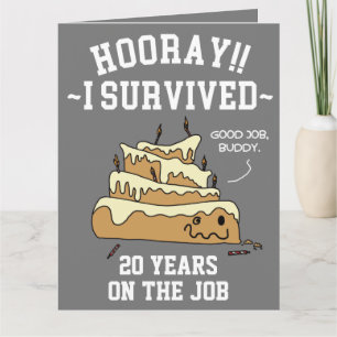 Mitarbeiter-Schätzung Arbeitsjubiläum Karte