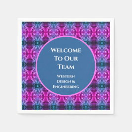 Mitarbeiter Welcome Bright Kaleidoscope Business T Serviette