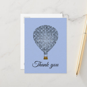 Mitarbeiter Wertschätzung Hot Air Ballon Vielen Da Postkarte