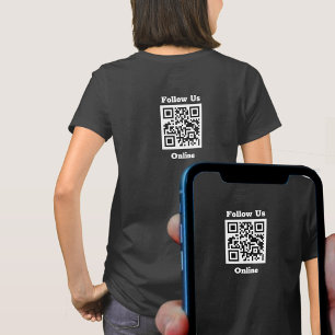 Mitarbeiterbekleidung. Folgen Sie uns Online. QR-C T-Shirt