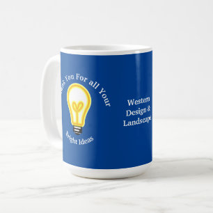 Mitarbeiterbewertung - Helle Light Bulb Business Kaffeetasse