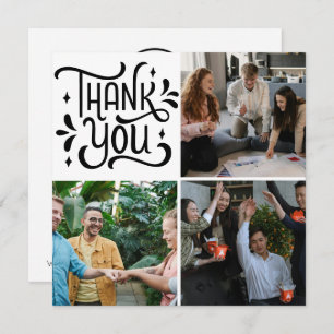 Mitarbeiterbewertungsteam Fotos Danke Black