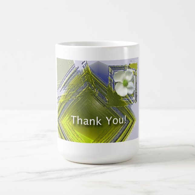 Mitarbeitererkennung Vielen Dank, Herr Floral Kaffeetasse (Mittel)