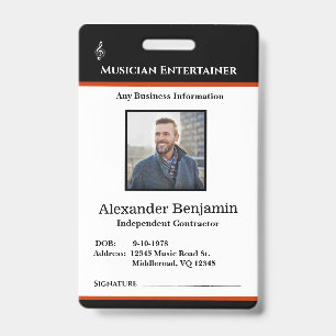Mitarbeiterfoto-Logo Name ID Benutzerdefiniert Ausweis