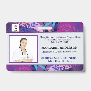 Mitarbeitername Logo Foto Krankenhaus-ID Benutzerd Ausweis
