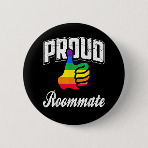 Mitbewohner Gay Pride Button