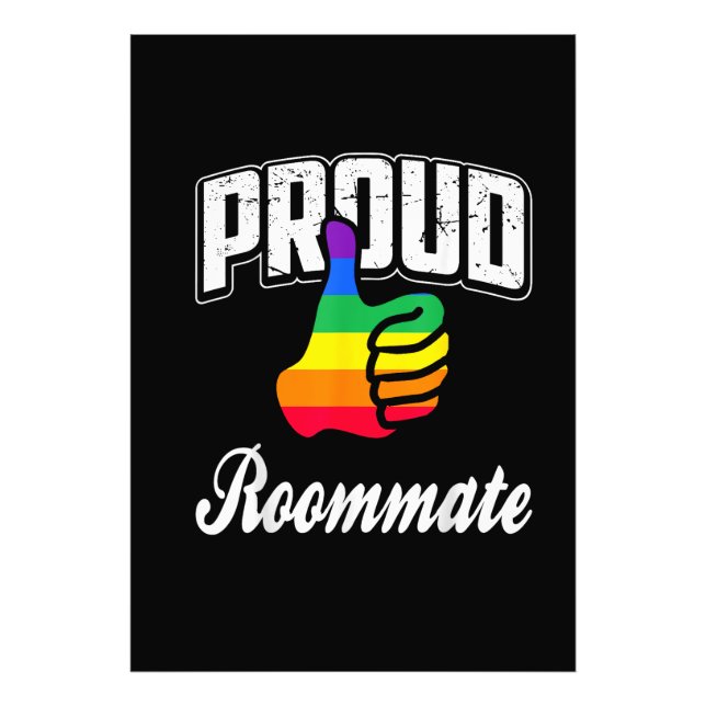 Mitbewohner Gay Pride Fotodruck (Vorne)