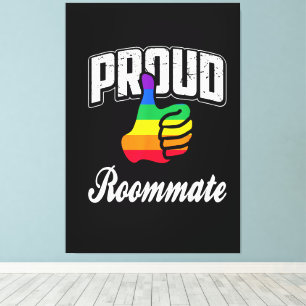 Mitbewohner Gay Pride Leinwanddruck