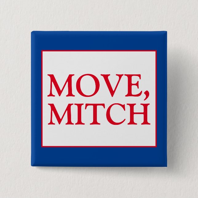 Mitch McConnell Senat wählen Blaue Wahl Button (Vorderseite)