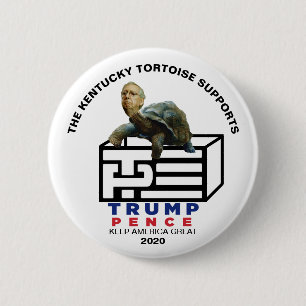 Mitch McConnell unterstützt Trump Pence 2020 Button
