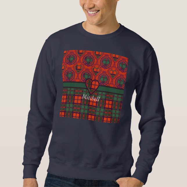 Mitchell Clan karierter schottischer Kilt Tartan Sweatshirt (Vorderseite)