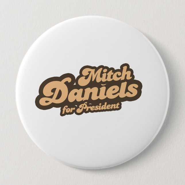 MITCHELL DANIELS FÜR PRÄSIDENTEN (Vintag) Button (Vorderseite)