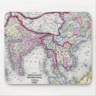 Mitchell Karte   Indien, Tibet, China u. Se Asien Mousepad