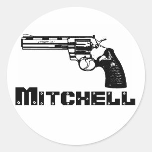 Mitchell! Runder Aufkleber