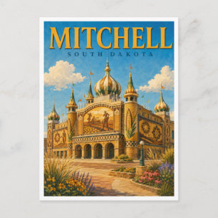 Mitchell South Dakota Palace GeoSaga Postkarte