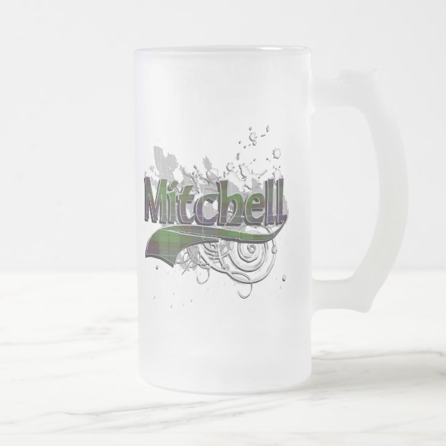 Mitchell Tartan-Schmutz Mattglas Bierglas (Rechts)