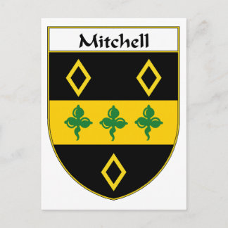 Mitchell-Wappen/Familienwappen Postkarte
