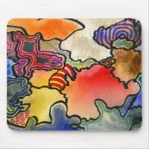 "Mites and Tites" Abstraktes Design Mousepad