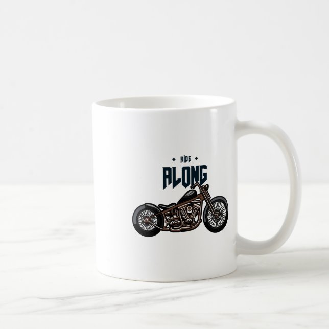 Mitfahren Aufkleber  Kaffeetasse (Rechts)