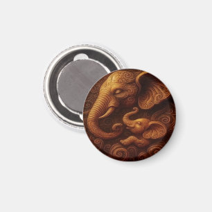 Mitfühlende Elefanten Magnet