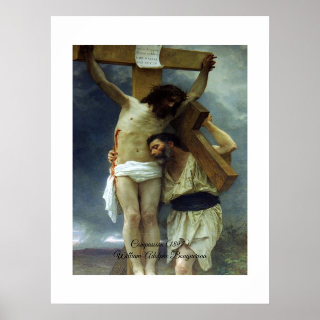 Mitgefühl Christi Bouguereau Poster (Vorne)