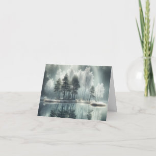 Mitgefühl Danke Winterbäume Reflexion