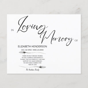 Mitgefühl Erinnerung Danksagung /Danke. Flyer