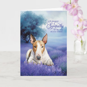 Mitgefühl für Bull Terrier Hund Serene Lavender Karte