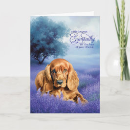 Mitgefühl für Cocker Spaniel Hund Lavendel Karte