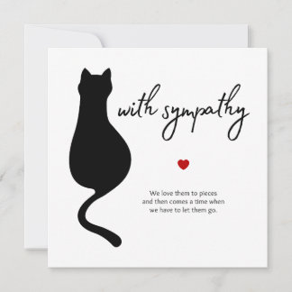 Mitgefühl für Katze Karte
